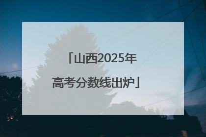 山西2025年高考分数线出炉