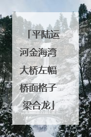 平陆运河金海湾大桥左幅桥面格子梁合龙