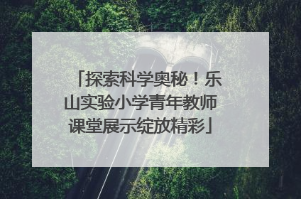探索科学奥秘！乐山实验小学青年教师课堂展示绽放精彩