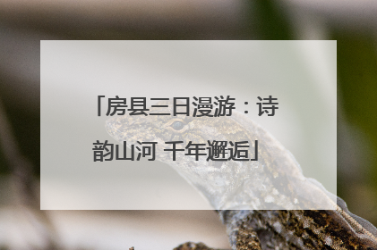 房县三日漫游：诗韵山河 千年邂逅