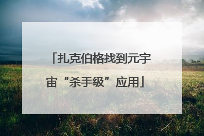 扎克伯格找到元宇宙“杀手级”应用