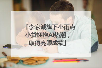 李家诚旗下小雨点小贷拥抱AI热潮，取得亮眼成绩