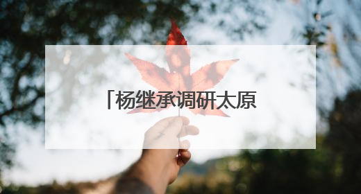 杨继承调研太原市加力扩围实施“两新”政策情况