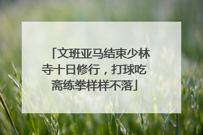 文班亚马结束少林寺十日修行，打球吃斋练拳样样不落
