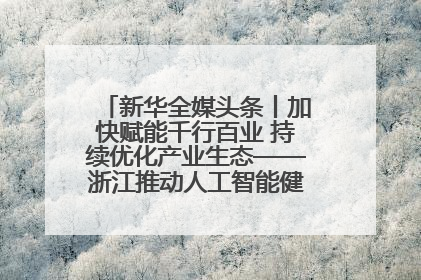 新华全媒头条丨加快赋能千行百业 持续优化产业生态——浙江推动人工智能健康有序发展观察
