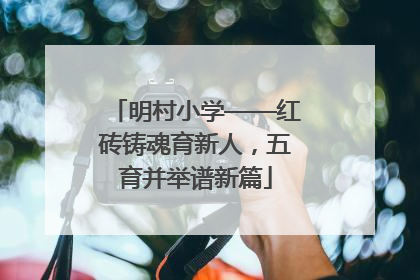 明村小学——红砖铸魂育新人，五育并举谱新篇