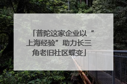 普陀这家企业以“上海经验”助力长三角老旧社区蝶变