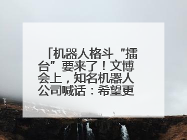 机器人格斗“擂台”要来了！文博会上，知名机器人公司喊话：希望更多同仁参与