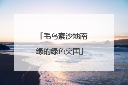 毛乌素沙地南缘的绿色突围