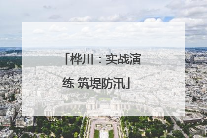 桦川：实战演练 筑堤防汛