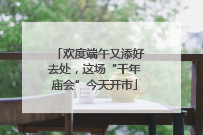 欢度端午又添好去处，这场“千年庙会”今天开市