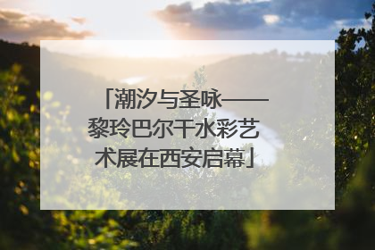 潮汐与圣咏——黎玲巴尔干水彩艺术展在西安启幕
