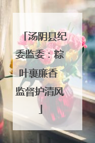 汤阴县纪委监委：粽叶裹廉香 监督护清风