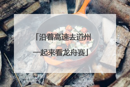 沿着高速去道州 一起来看龙舟赛