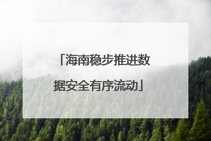 海南稳步推进数据安全有序流动