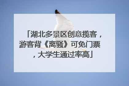 湖北多景区创意揽客，游客背《离骚》可免门票，大学生通过率高