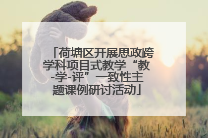 荷塘区开展思政跨学科项目式教学“教-学-评”一致性主题课例研讨活动