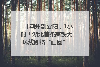 荆州到襄阳，1小时！湖北首条高铁大环线即将“画圆”