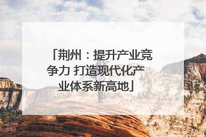 荆州：提升产业竞争力 打造现代化产业体系新高地
