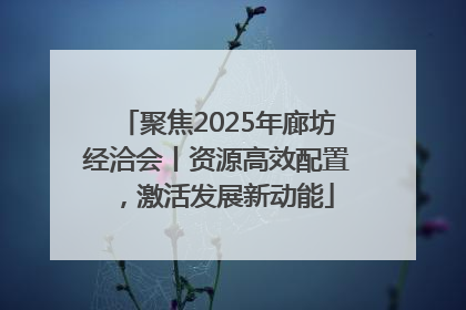 聚焦2025年廊坊经洽会丨资源高效配置，激活发展新动能
