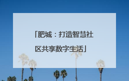 肥城：打造智慧社区共享数字生活