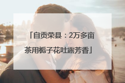 自贡荣县：2万多亩茶用栀子花吐露芳香