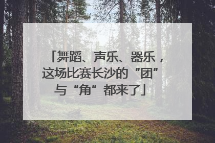 舞蹈、声乐、器乐，这场比赛长沙的“团”与“角”都来了