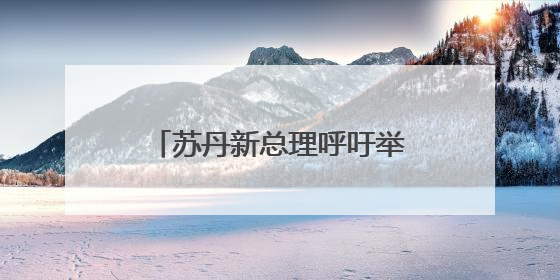 苏丹新总理呼吁举行全面政治对话