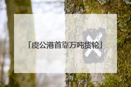 虞公港首靠万吨货轮