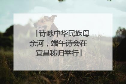 诗咏中华民族母亲河，端午诗会在宜昌秭归举行