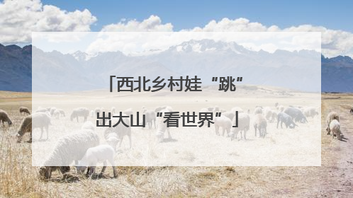 西北乡村娃“跳”出大山“看世界”