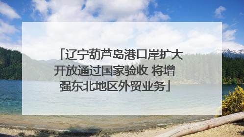 辽宁葫芦岛港口岸扩大开放通过国家验收 将增强东北地区外贸业务