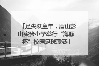足尖跃童年，眉山彭山实验小学举行“海豚杯”校园足球联赛