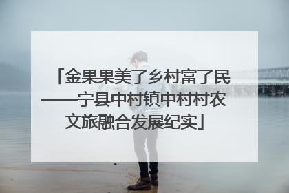 金果果美了乡村富了民——宁县中村镇中村村农文旅融合发展纪实