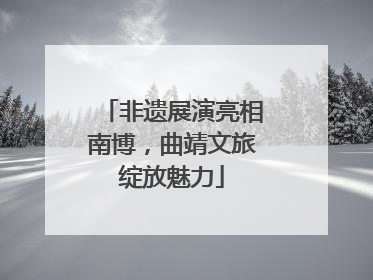 非遗展演亮相南博，曲靖文旅绽放魅力