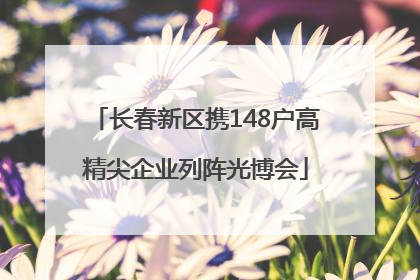 长春新区携148户高精尖企业列阵光博会