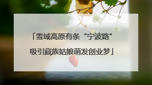 雪域高原有条“宁波路” 吸引藏族姑娘萌发创业梦