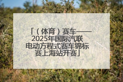 （体育）赛车——2025年国际汽联电动方程式赛车锦标赛上海站开赛