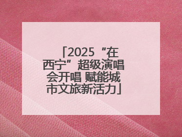2025“在西宁”超级演唱会开唱 赋能城市文旅新活力