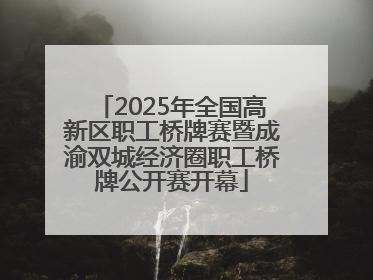2025年全国高新区职工桥牌赛暨成渝双城经济圈职工桥牌公开赛开幕