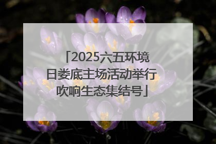 2025六五环境日娄底主场活动举行 吹响生态集结号