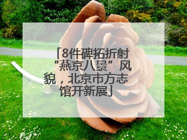 8件碑拓折射“燕京八景”风貌，北京市方志馆开新展