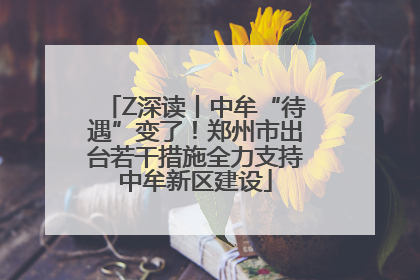 Z深读丨中牟“待遇”变了！郑州市出台若干措施全力支持中牟新区建设